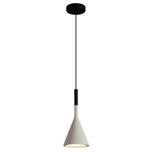 Farmhouse Black Pendant Light Fixtures Concrete Industrial Kitchen Island Pendant Lighting for Dining Room Bedroom Hallway Pendant Ceiling Lamp
