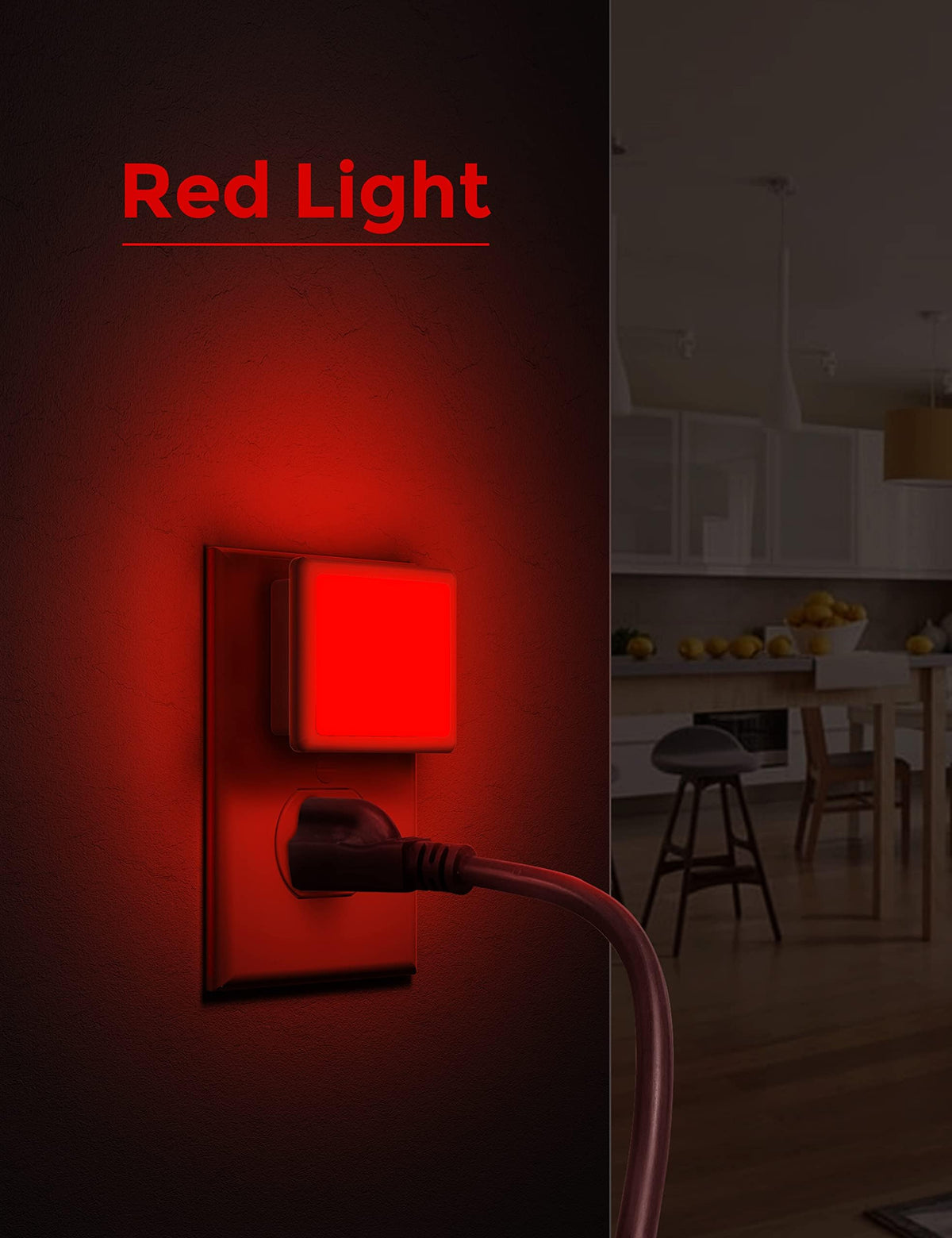 Red Night Lights Plug into Wall 2 (Red)