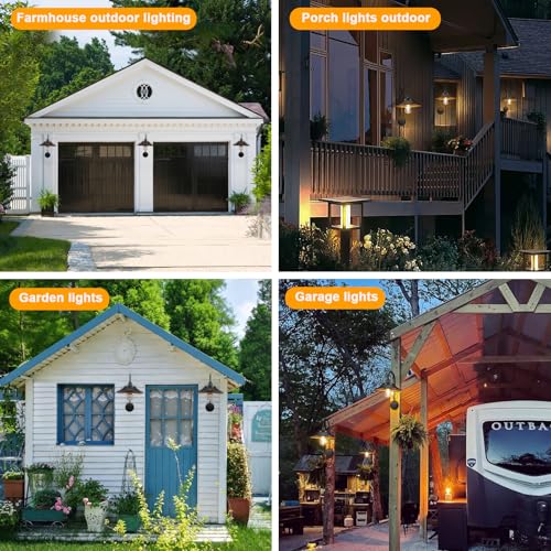 Solar Barn Lights Outdoor (Black Color)
