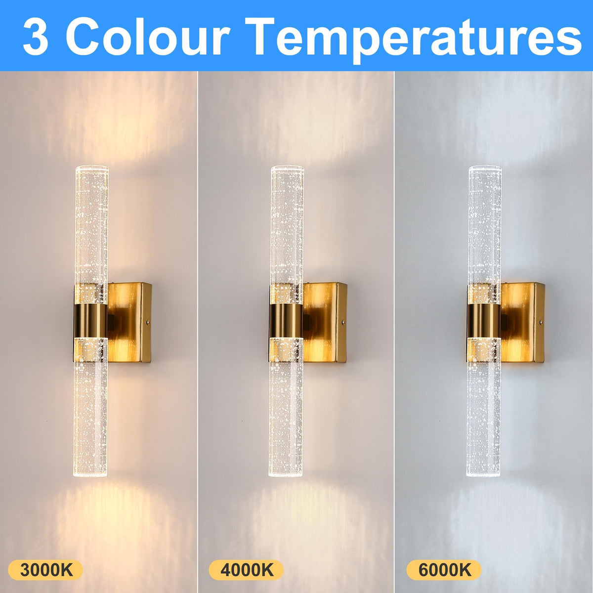 Modern Wall Sconces Set of Two (Gold / 18in)