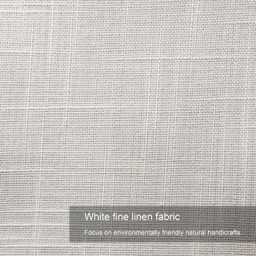 13" Drum Lamp Shades Set of 2 (White + harp stands / 13x13x10 inch-2 Pack)