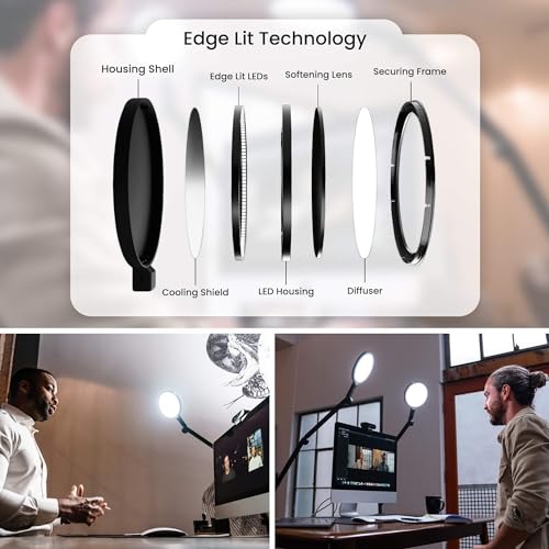 Edge 2.0 LED Desk Lamp (Black - Single)