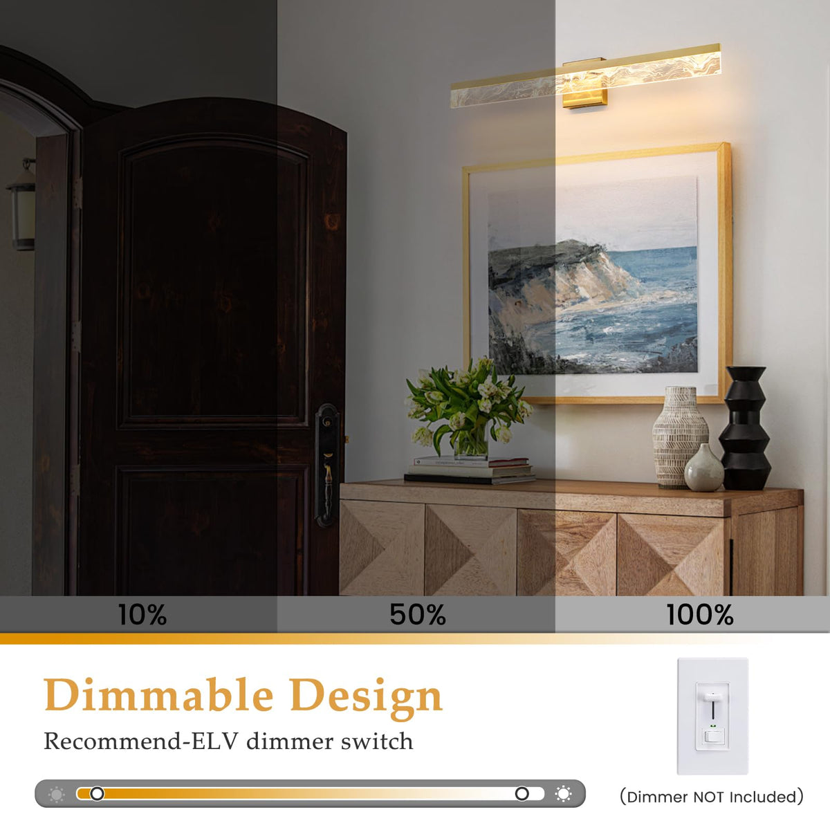 Gold Bathroom Light Fixtures (Gold / 32inch)