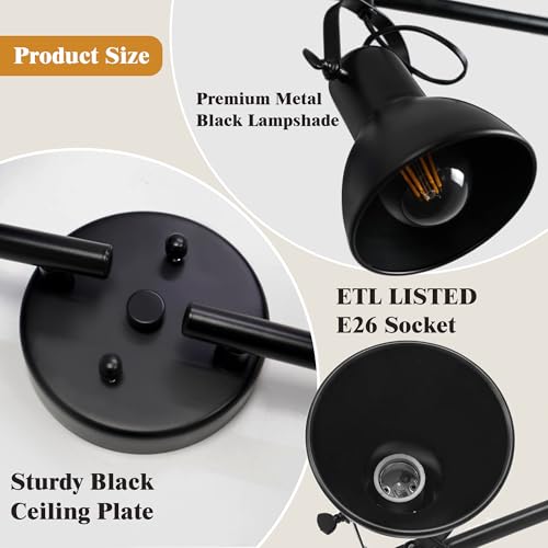 6 Light Kitchen Track Lighting Rotatable Heads for Farmhouse Island (6 Light)