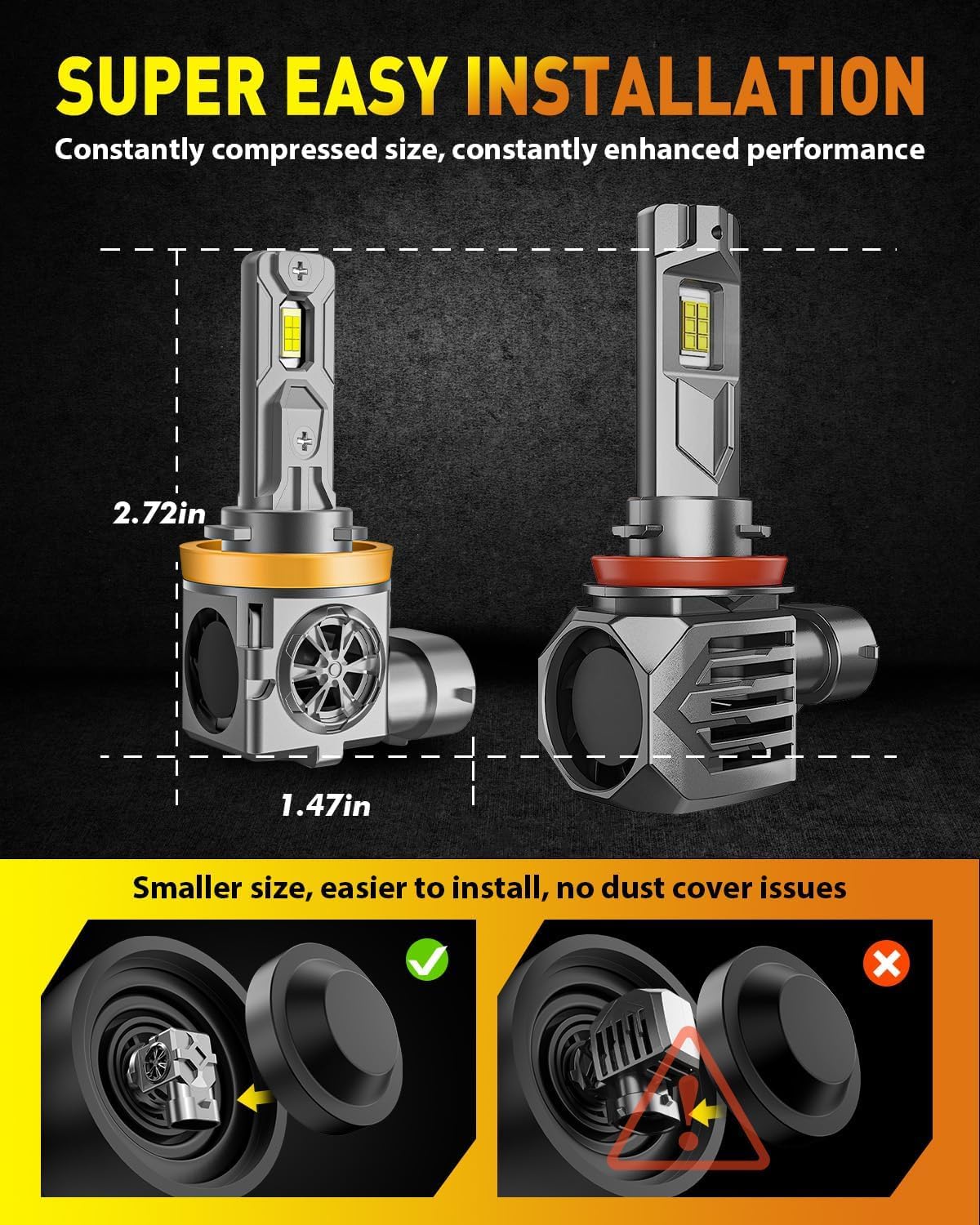 2026 Latest H11 9005 Light Bulbs Combo (9005 H11)