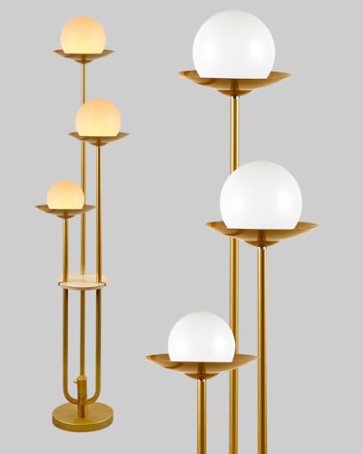 Globe Floor Lamp with LED Bulbs Included