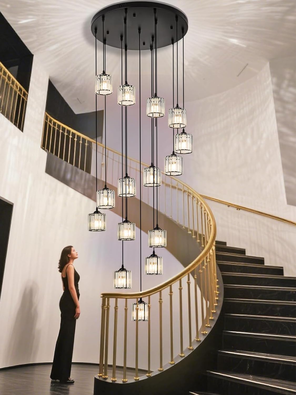 High Ceiling Chandelier 15 Lights (15 lights)