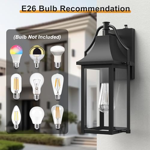 Lrge Size Dusk to Dawn Outdoor Wall Light