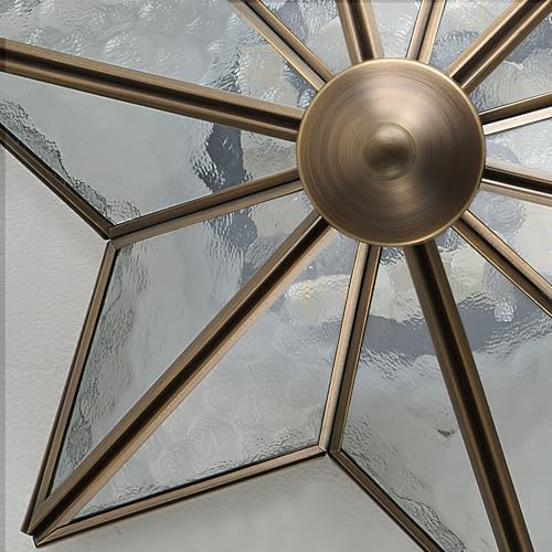Brass Star Ceiling Light