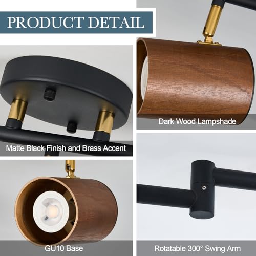 Modern 6 Light Ceiling Track Lighting (6-Light)