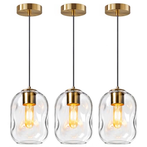 Pendant Lights Kitchen Island (Gold-8.7"H / 3 Pack)