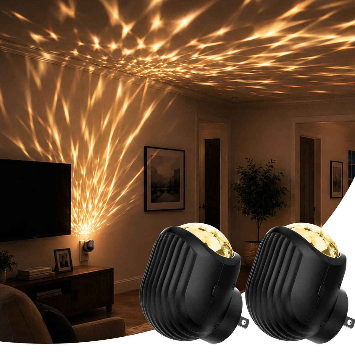 Night Lights Plug into Wall (whale-3000k / 2 Pack)