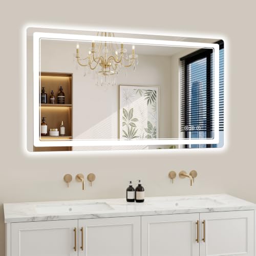 24"x42" LED Bathroom Mirror with Lights (42"L x 24"W)