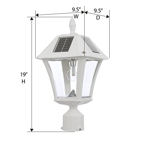 Baytown II Bulb Solar Lamp Post Light Kit 77