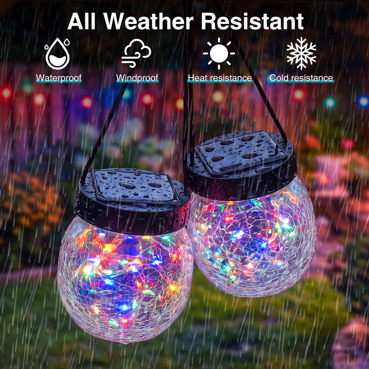 6 Pack Solar Lantern Outdoor Lights (Multicolor / 6 Pack)