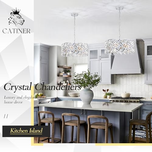 18" Chrome Crystal Chandelier (Large Chrome)