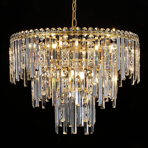 Modern Crystal Chandeliers Luxury Round Chandelier for Dining Room