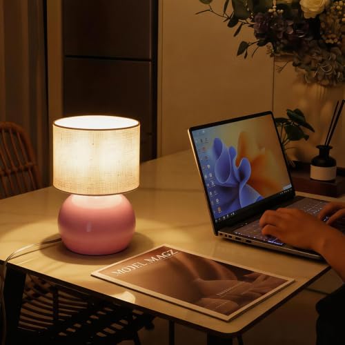 Modern Pink Table Lamp (Pack of 1 / Pink)