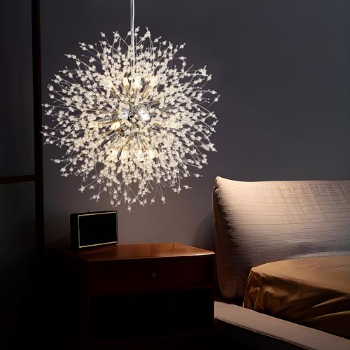 Modern Crystal Chandeliers Firework (Chrome / 12-Light (Semi-Flush Mount))