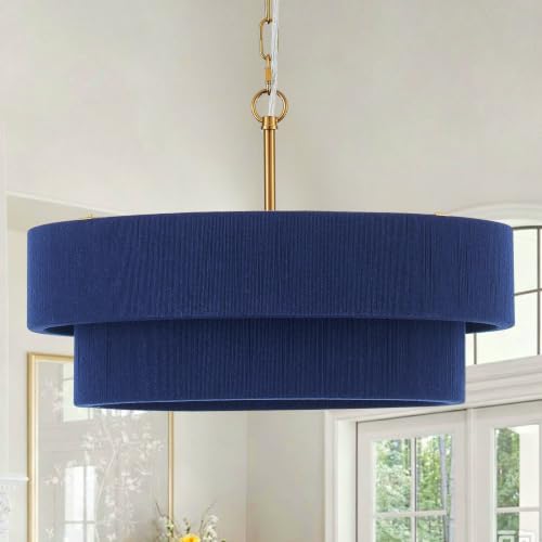 20”Hand Woven Rattan Chandelier