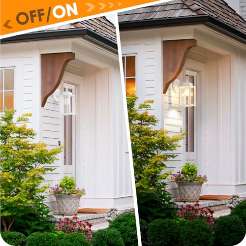 Large Outdoor Wall Lantern (White / 10.24 inch)