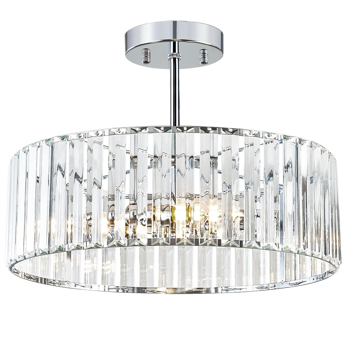 Crystal Chrome Ceiling Light (Chrome / 15.7 Inch)