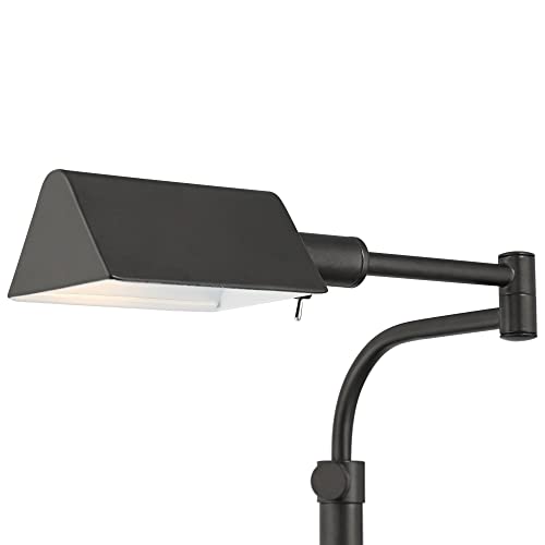 Keegan Dark Bronze Adjustable Swing Arm Pharmacy 54" Tall Floor Lamp (Dark Bronze)