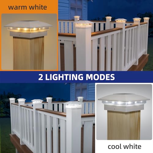Solar Post Cap Lights (White)