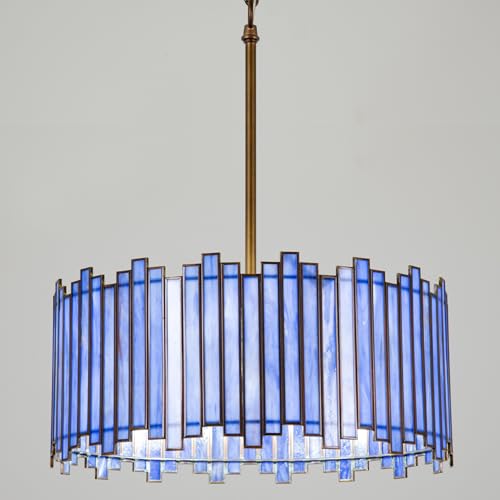 Drum Chandelier 4 (Blue Purple)