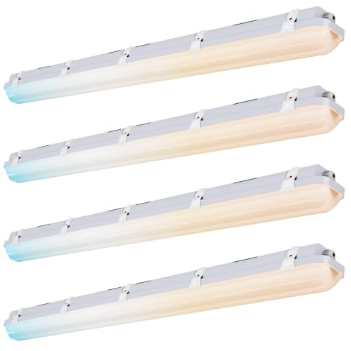4Pack 4FT LED Vapor Tight Light Fixture 60W (4FT (4-Pack)-New)
