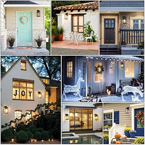 Outdoor Wall Light Fixture (Black / X-Large)
