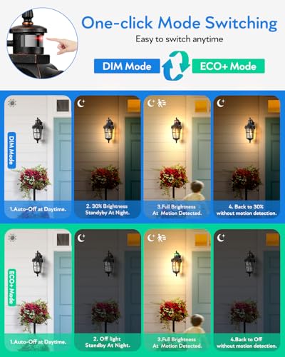 Outdoor Motion Sensor Light (Oil-Rubbed Bronze / 1-pack)
