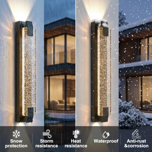 RGB Outdoor Wall Light (Antique Brass / 31.1 Inch)
