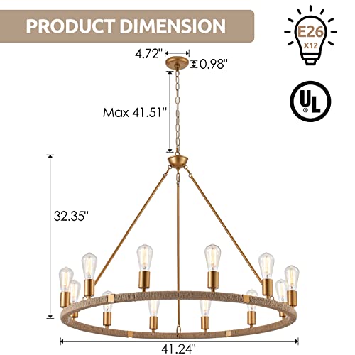 12 Lights Chandelier