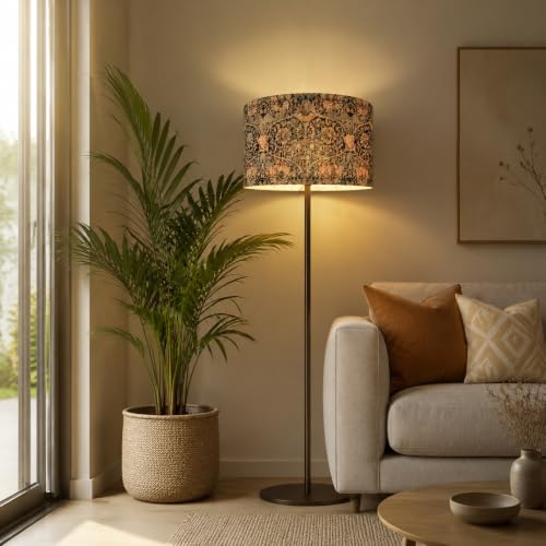 Rustic Vintage Pendant Floral Lamp Shade 13.8x9 Inch (Colorful & floral)