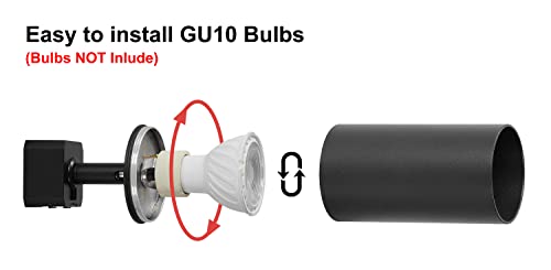 12 Light GU10 LED Track Lighting Kit (Black)