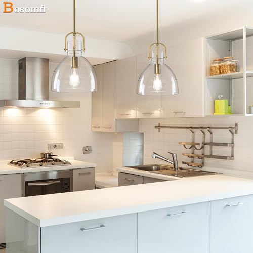 Modern Glass Shade Pendant Light Kitchen Island