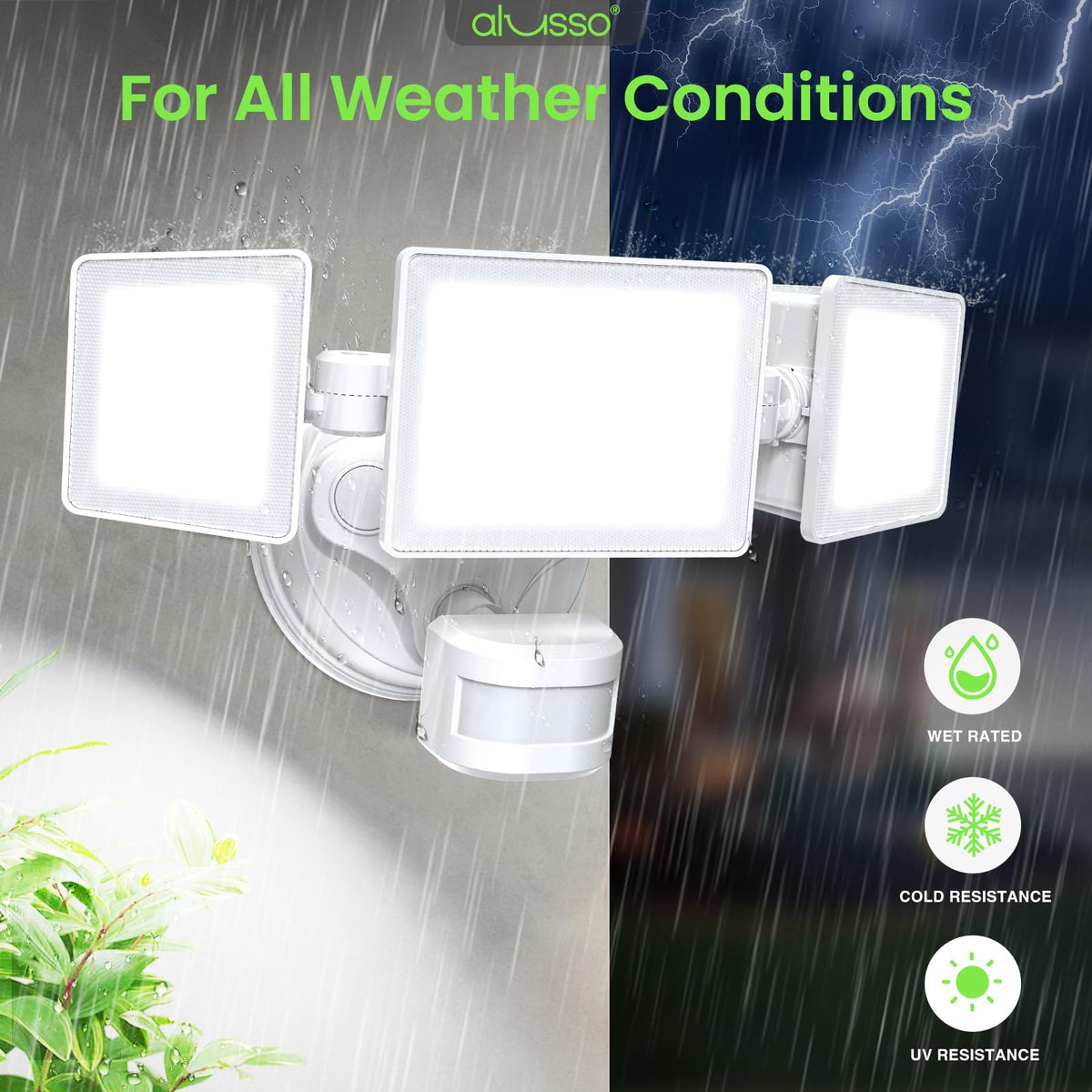 Motion Sensor Outdoor Lights (White 3 Modes Classic)
