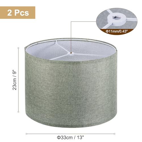 Drum Lamp Shades Set of 2 (Gray)