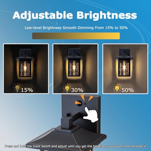 Motion Sensor Outdoor Wall Lights (2 Packs / With sensor)