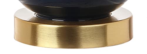Anya Gourd Glass Table Lamp 20.5" (Single / Navy)