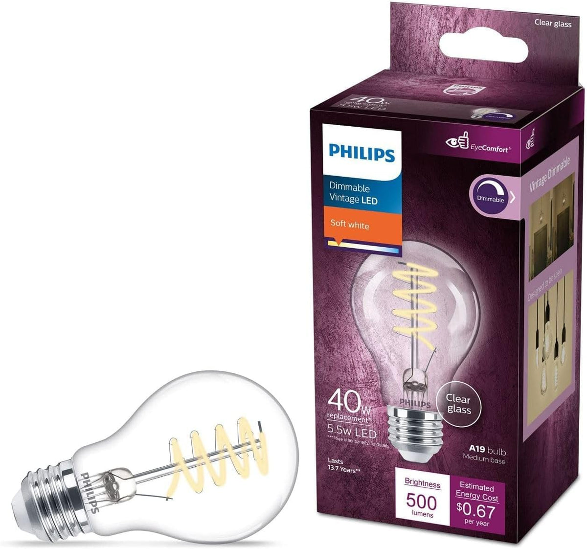 LED 40W A19 1 (Soft White (2700k))