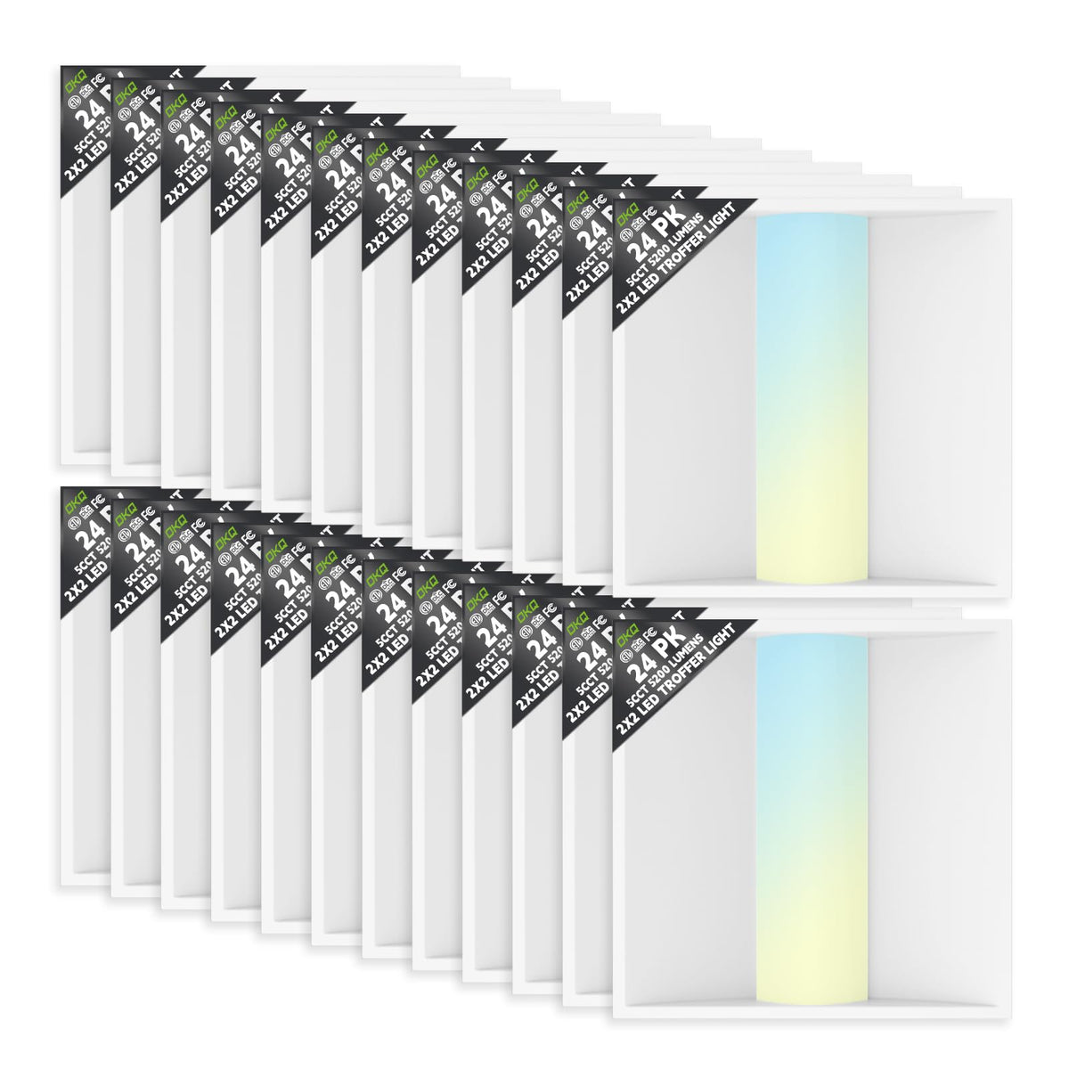 24Pack2x2 LED Troffer Center Basket Panel (2X2 24Pack)
