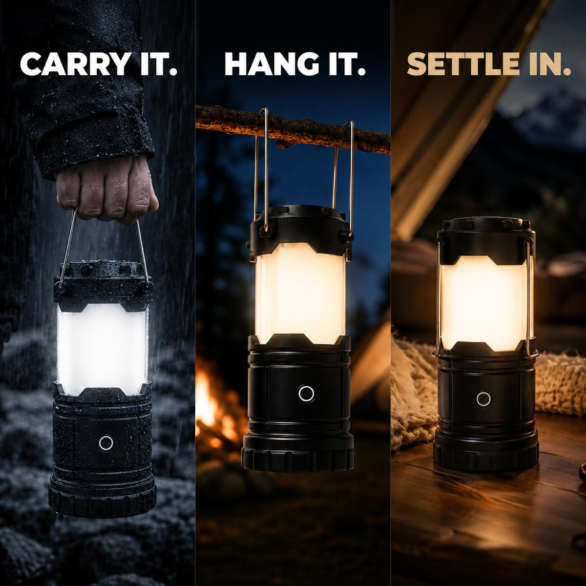 LED Camping Lantern (1 Pack / Large (1000 Lumens))