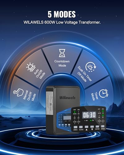 600W Low Voltage Landscape Transformer
