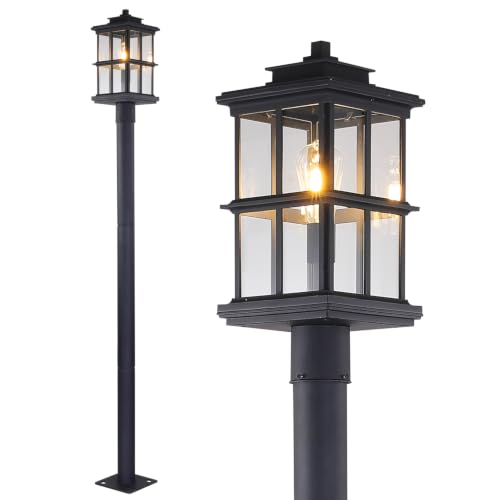 Outdoor Lamp Post Light Warm Bulb