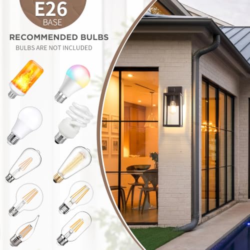 Outdoor Wall Light Fixtures (Dark Chocolate / X-Large)