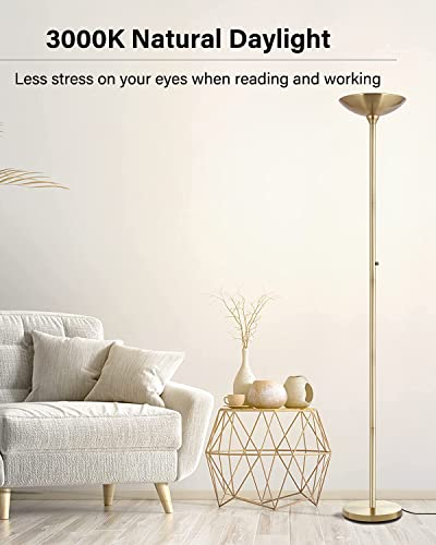 Torchiere Floor Lamp Gold (Gold Torchiere Floor Lamp)