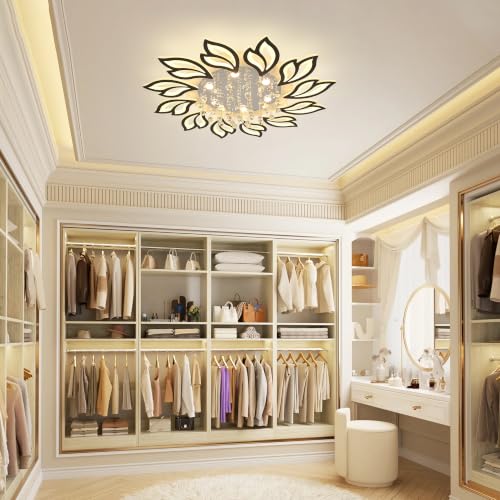 Modern Ceiling Light (Black / 40.7 In)