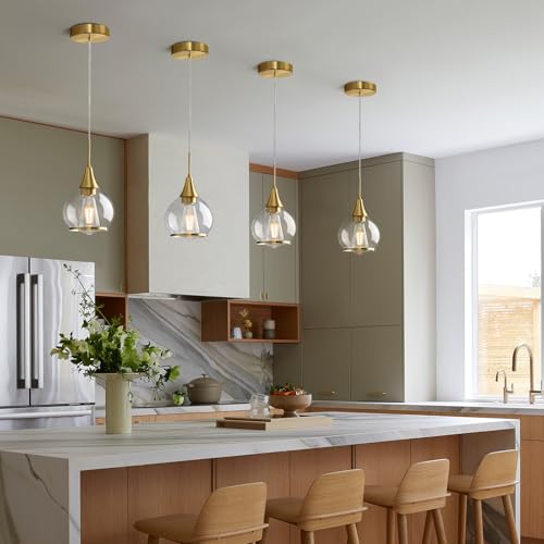 Pendant Light Fixtures Kitchen (Gold / 2 Pack-6inch)